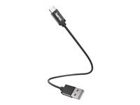 Hama Essential Line USB 2.0 USB Type-C kabel 20cm Sort