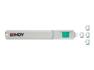 LINDY USB Typ C Port Schloss grün - 40426