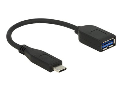 DELOCK USB3.1 Kabel C -> A St/Bu 0.10m koaxial sw Prem - 65684