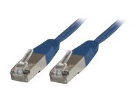MicroConnect CAT 6 Kabel med folie og kobberfletning (FTP) 1m Netværkskabel Blå