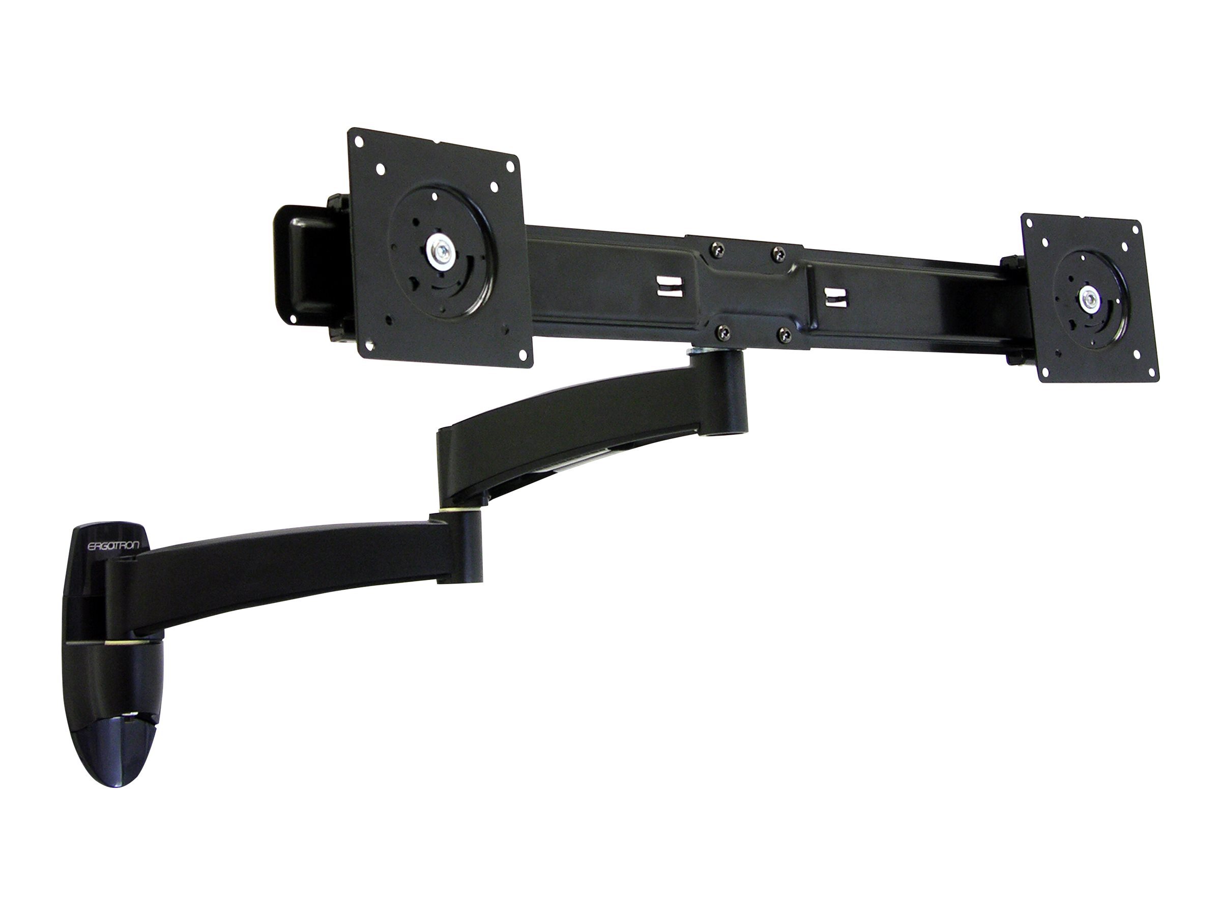 Ergotron 200 Series - Mounting kit (wall bracket, dual articulating arm,  crossbar, 2 VESA adapters, 2 extensions)