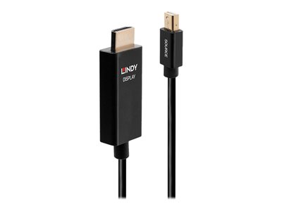 LINDY 3m Mini-DisplayPort an HDMI Adapterkabel mit HDR - 40923