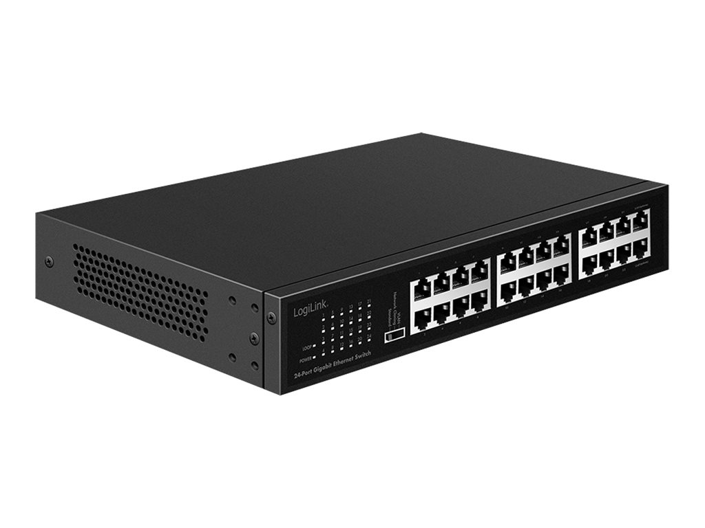 24-Port Gigabit Ethernet Network Switch Desktop / Rackmount – LogiLink