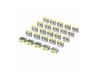 Startech - Housse de protection - USB-A, encliquetable, réutilisable (pack de 25)