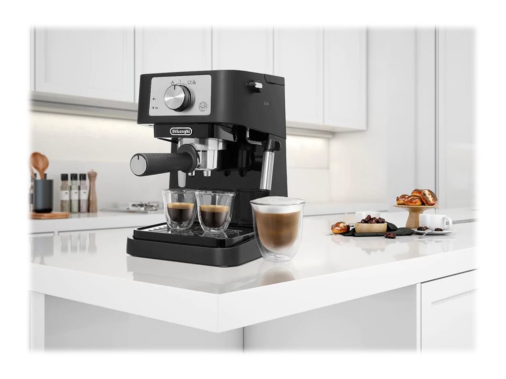 De Longhi Stilosa Espresso Maker Black Stainless Steel EC260BK