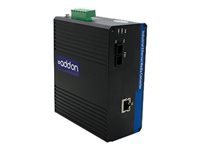 AddOn 1Gbs 1 RJ-45 to 1 FC Industrial Media Converter