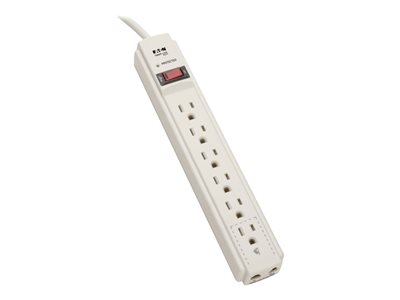 Tripp Lite Surge Protector Power Strip 120V 6 Outlet RJ11 4' Cord 790 Joule