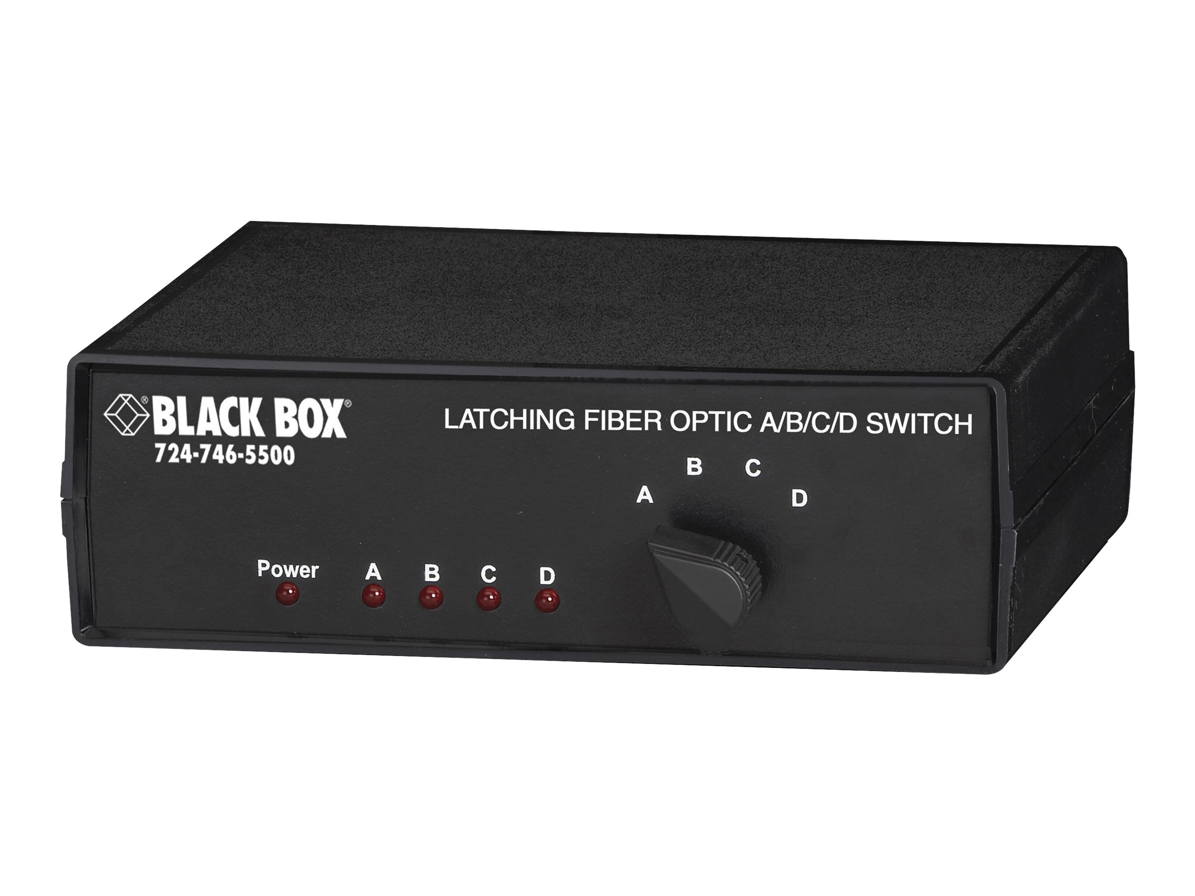 Black Box Fiber Optic A/B/C/D Switch Latching