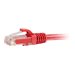 C2G 25ft Cat6a Snagless Unshielded (UTP) Network Patch Ethernet Cable-Red