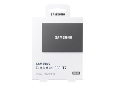 Bärbar SSD T7 USB 3.2 500GB (Grå)