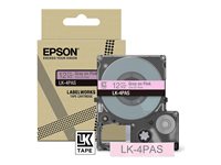 EPSON Colour Tape Pink/Grey 12mm 8m