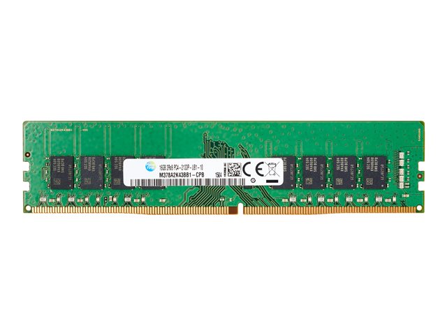 Image of HP - DDR4 - module - 16 GB - DIMM 288-pin - 2400 MHz / PC4-19200 - unbuffered