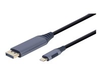 Cablexpert Adapter 24 pin USB-C han (input) -> 20 pin DisplayPort han (output) 1.8 m Space grey