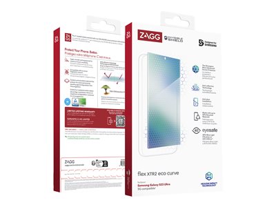 ZAGG InvisibleShield Flex XTR2 Curve - Skærmbeskytter for mobiltelefon - for Samsung Galaxy S23 Ultra (200310896) | Atea eShop | Erhverv