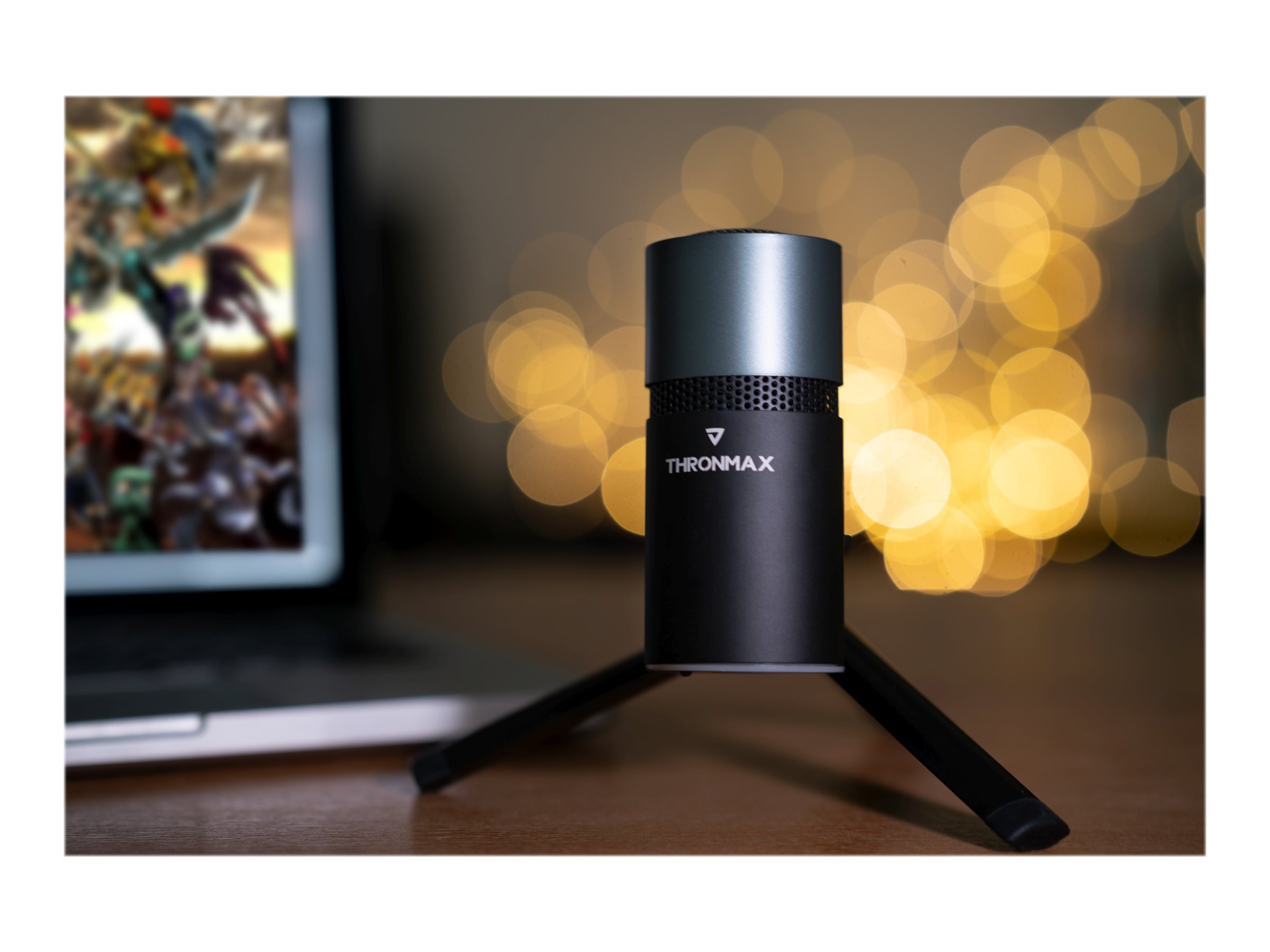 売れ済卸値 Thronmax M8 Pulse Cardioid Condenser USB Microphone， Black  テレビ、オーディオ、カメラ