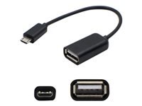 AddOn 5-pack 5in Micro-USB to USB 2.0 (A) Adapter
