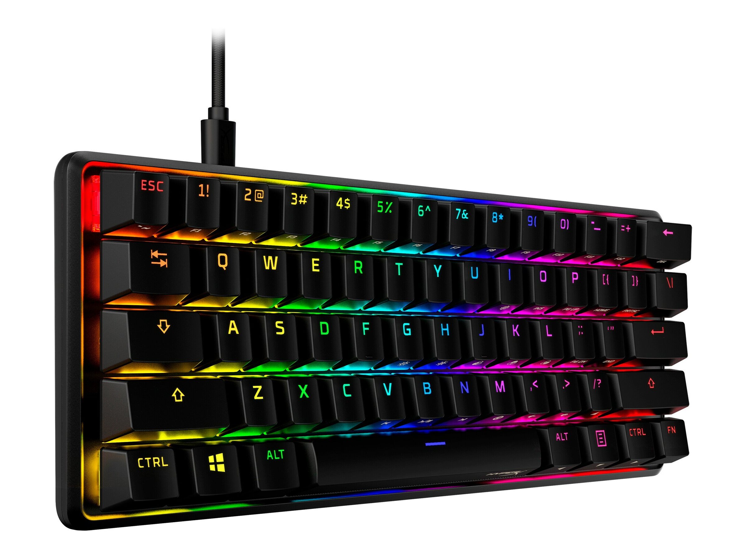 HyperX Alloy Origins 60 keyboard QWERTY US black Input Product shot Front 79951