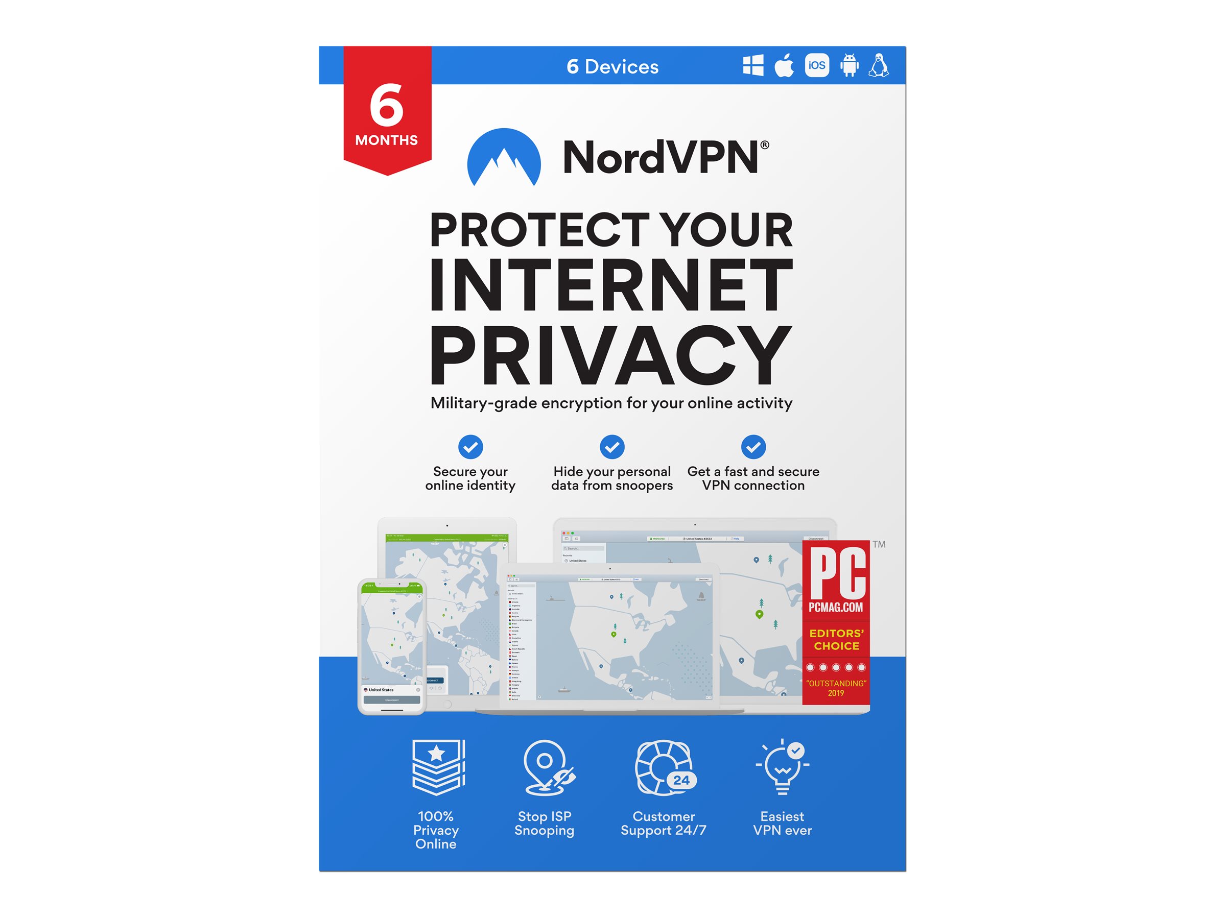 NordVPN - Subscription license (6 months)