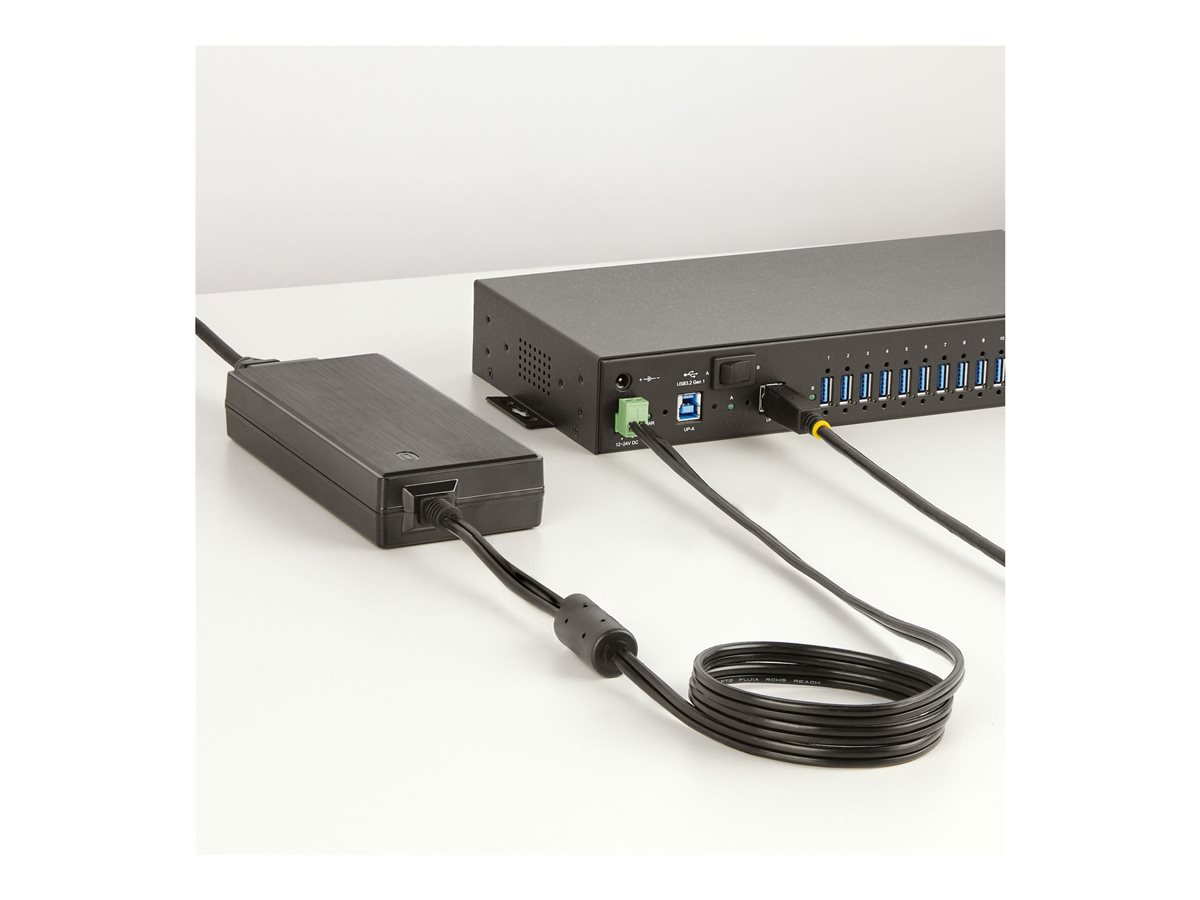StarTech.com 160W Universal DC Power Adapter (24V/6.6A), 2-Wire Cord and 2/3-Pin Terminal Blocks, 100-240V AC/DC External Power Supply for Industrial USB Hubs, NA/UK/EU/ANZ Cords - 4ft/1.2m DC Power Cord (160W-POWER-ADAPTER) - síťový adaptér - 158.4 Watt – foto 9