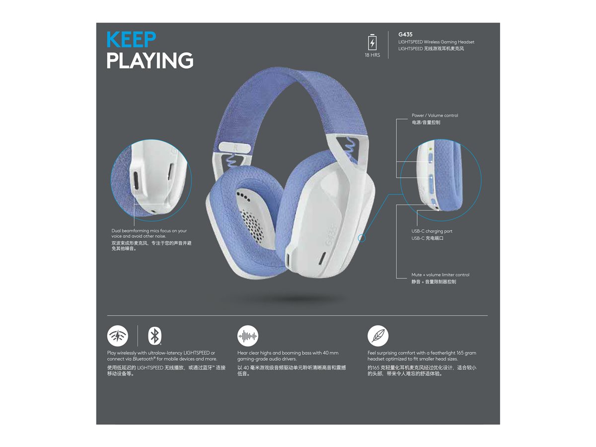 Logitech Lightspeed G435 WHITE – foto 5