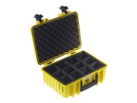 B&W outdoor.case Type 4000 Hårdt hylster Gul Polypropylen