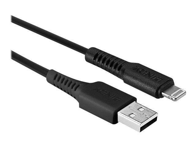 LINDY 2m USB to Lightning Cable black