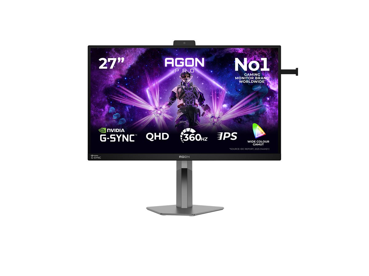 AOC AGON PRO AG6 27p QHD 360Hz Fast IPS 1ms GtG NVIDIA GSync NVIDIA Pulsar USB hub HAS