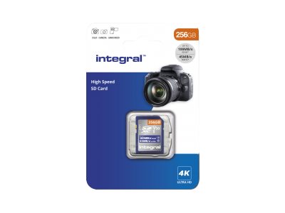 Image of Integral - flash memory card - 256 GB - SDXC UHS-I