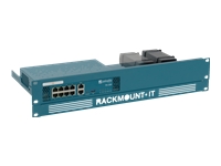 Rackmount.IT - Network device mounting kit - rack mountable - azure blue, RAL 5009 - 1.3U - 19