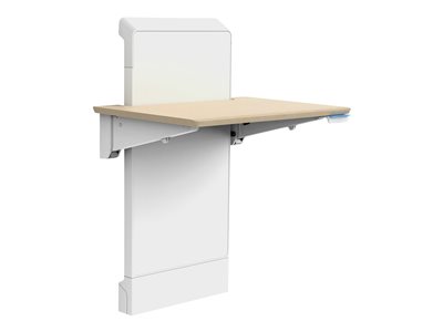 WORKFIT ELEVATE WALL DESKSNOW AND MAPLE