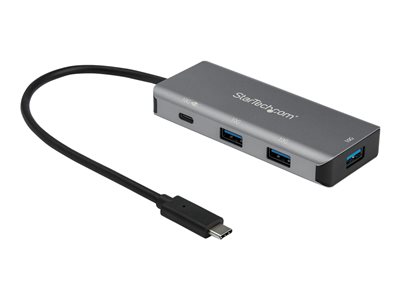 StarTech.com 4-Port USB-C Hub with PD 3.0 - 10Gbps - 3x USB-A & 1X USB-C - hub - 4 ports