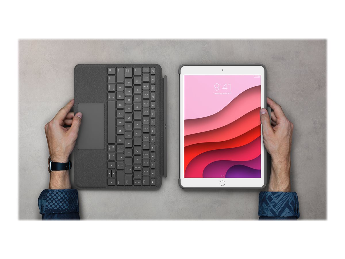 Logitech Combo Touch - klávesnice a pouzdro - s trackpad - QWERTY - španělská - grafit Vstupní zařízení – foto 9