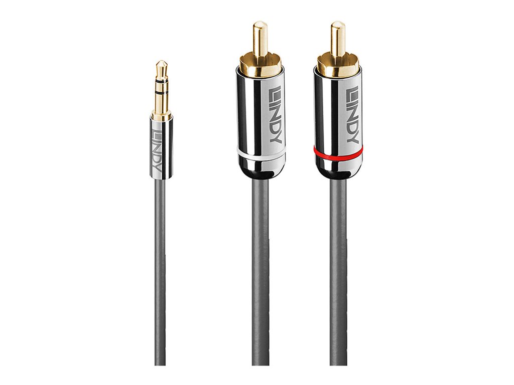 C ble Audio Jack 3.5mm vers RCA, Cromo Line, 3m