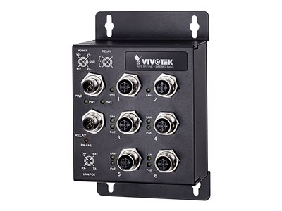 Vivotek AW-IHT-0602 Industrial EN50155 switch unmanaged 4 x 10/100 (PoE+) + 2 x 10/100 