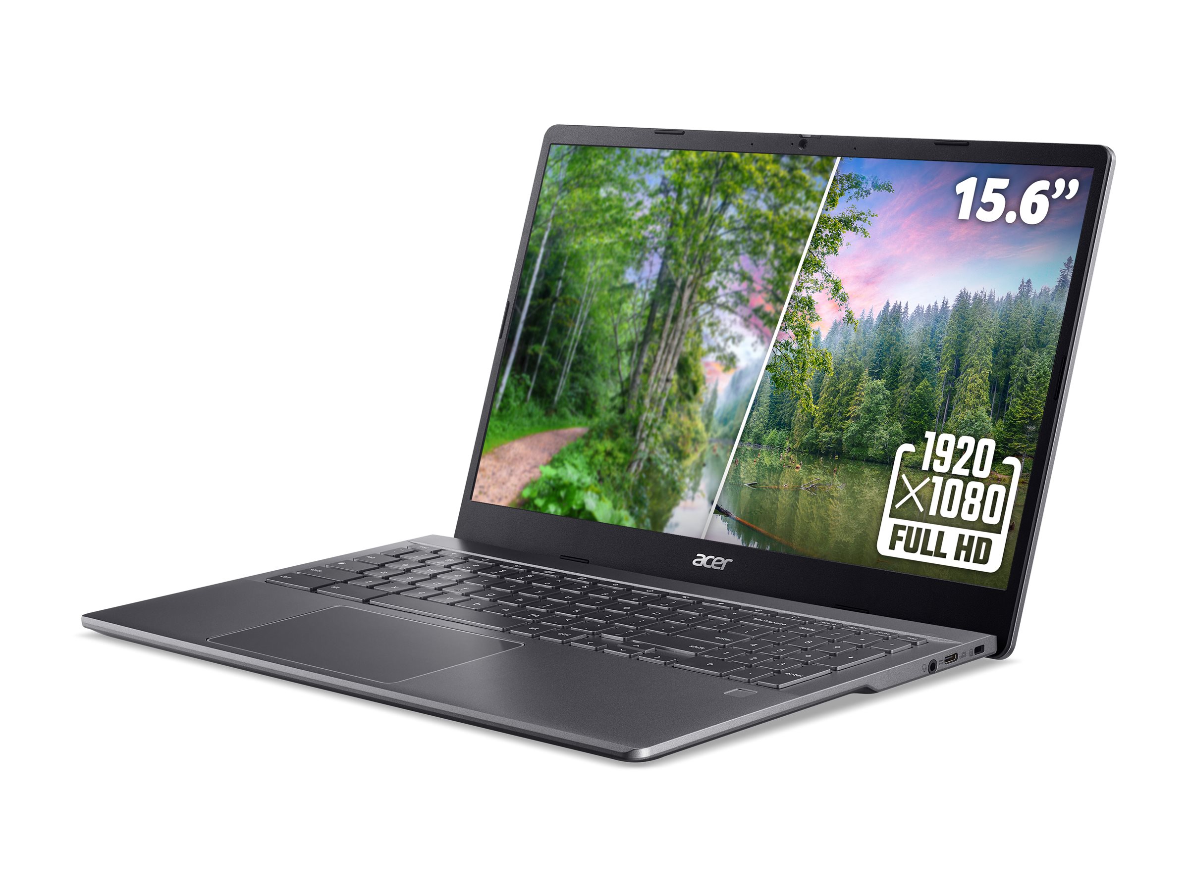 An image of Acer Chromebook Plus 515 CBE595-2 - 15.6" - Intel Core 3 - 100U - 8 GB RAM - 256 GB SSD - UK