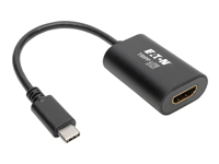 Eaton Tripp Lite Series USB C to HDMI Video Adapter Converter 4Kx2K M/F, USB-C to HDMI, USB Type-C to HDMI, USB Type C to HDMI 6in