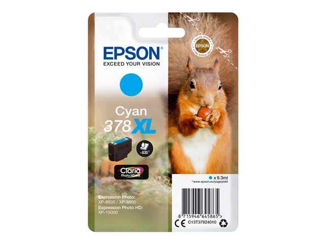 EPSON 1LB 378XL Cyan Ink Cartridge w/s