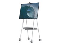 Steelcase cart - for interactive flat panel - grey, arctic white, pewter