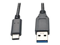 Eaton Tripp Lite Series USB-C to USB-A Cable (M/M), USB 3.2 Gen 2 (10 Gbps), Thunderbolt 3 Compatible, 3 ft. (0.91 m) USB Type-C kabel 91cm Sort