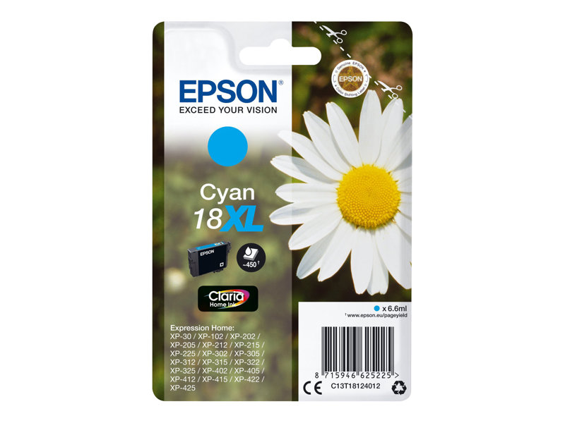 EPSON 1LB 18XL cyan ink claria w/s