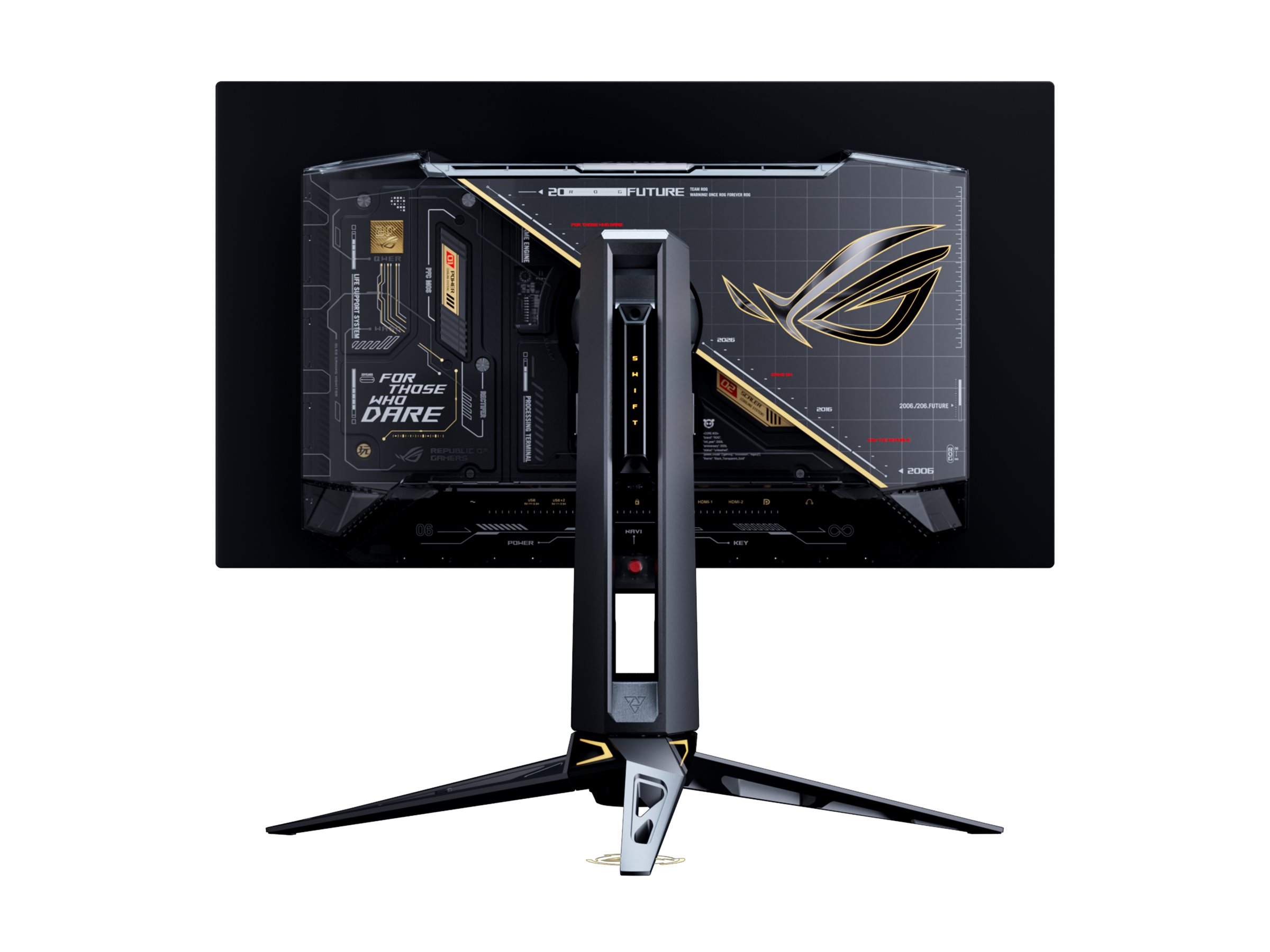 ASUS ROG Swift PG27AQWP-G Edition 20 OLED monitor QHD 27 Product shot Back 79001