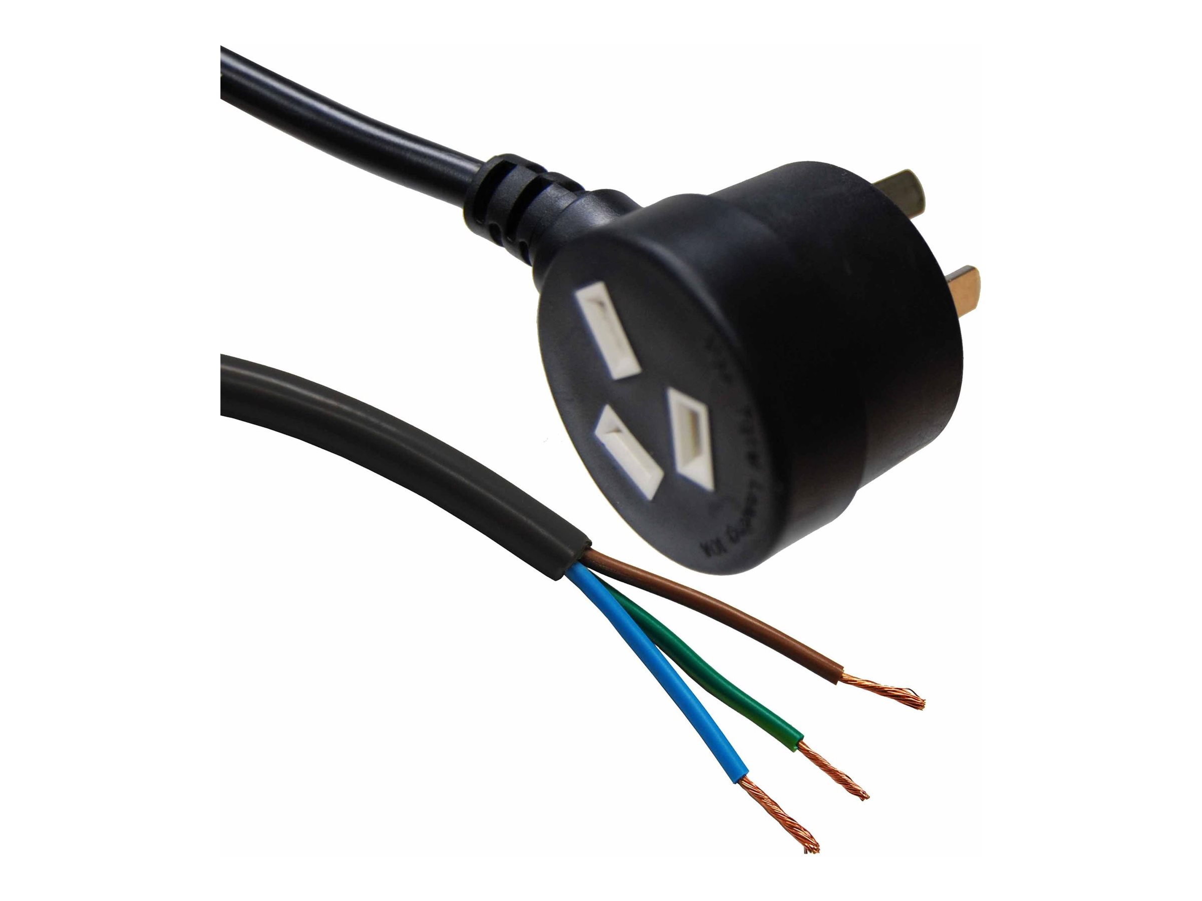 Dynamix power cable 3 pin power to bare wire 3 Product shot Left-angle 79900