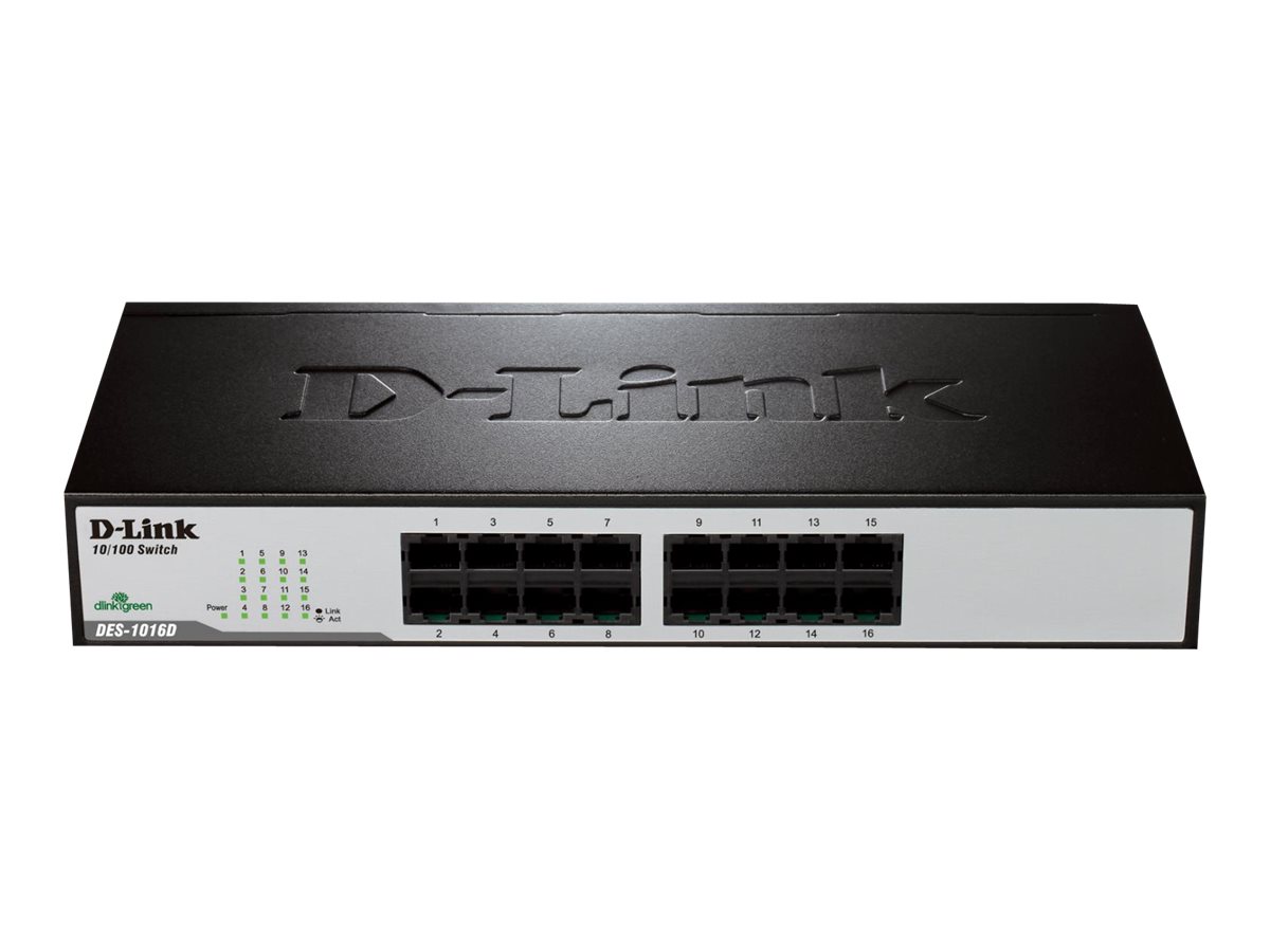 DLINK 16xRJ45 10/100 unmanaged 16port