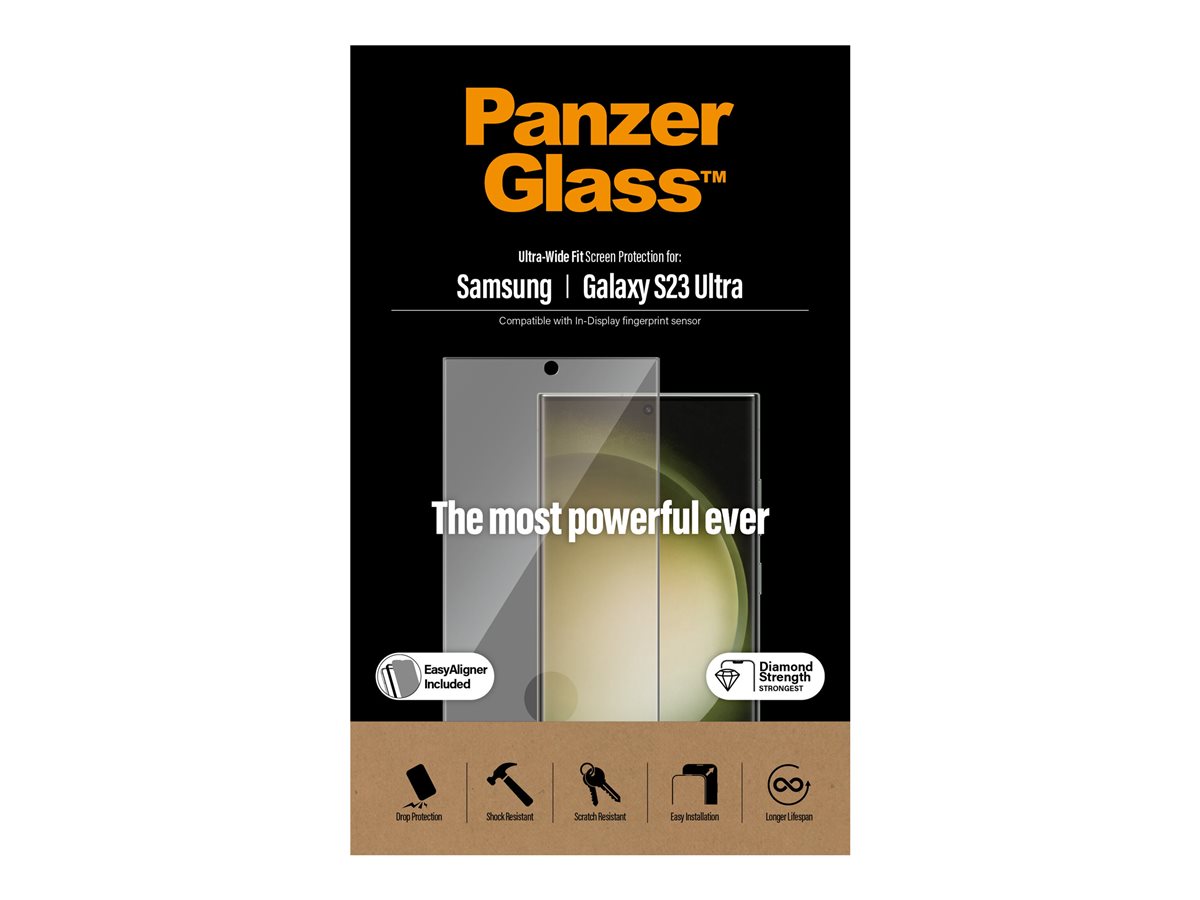 PanzerGlass Samsung Galaxy S23 Ultra (FingerPrint ready - okrajově lepené s "puntíkem" pro otisk prstu) – foto 5