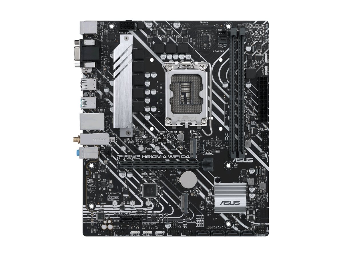 ASUS PRIME H610M-A WIFI D4 Intel H610 LGA 1700 2DDR4 1xPCIe 4.0 x16 2xM.2 4xSATA 6Gb/s 4xUSB 3.2 microATX MB