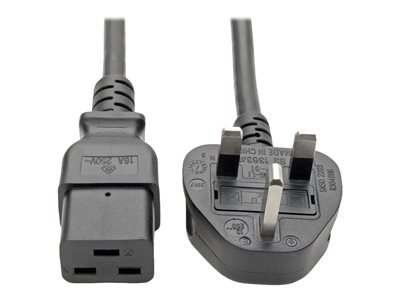 Tripp Lite 8ft Computer Power Cord UK Cable C19 to BS-1363 Plug 13A 8'