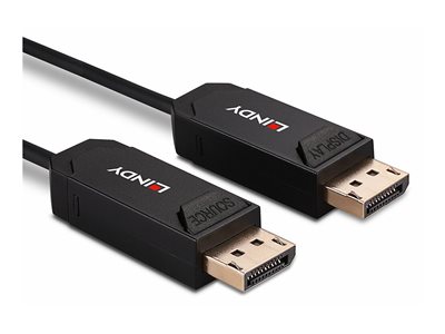 LINDY 20m Fibre Optic Hybrid DP 2.0 UHBR