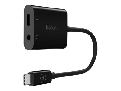 Belkin RockStar - Adaptateur USB-C vers Jack 3,5mm femelle et USB-C