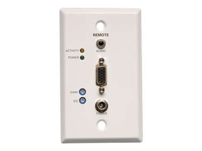Tripp Lite VGA + Audio over Cat5/Cat6 Video Receiver RJ45 type Wallplate TAA / GSA