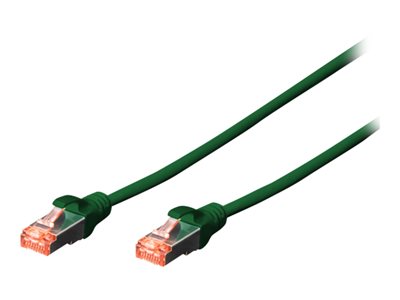 DIGITUS CAT 6 S/FTP Patchkabel, 5 Stück, 10m, grün - DK-1644-100-G-5